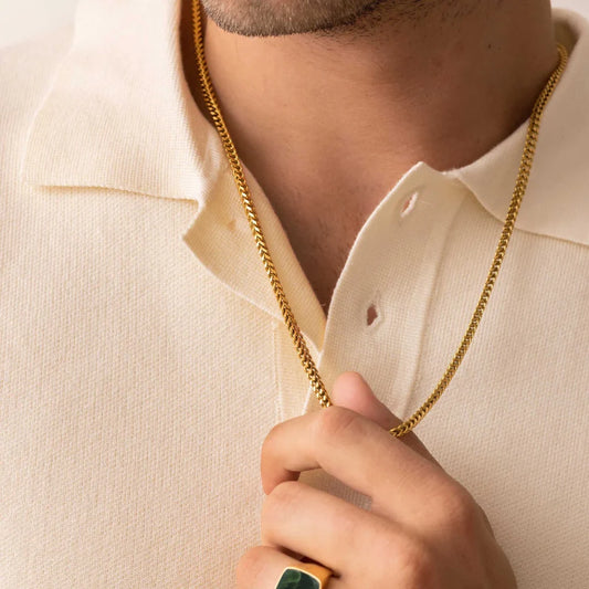 Classic Gold-Plated Link Chain for Men